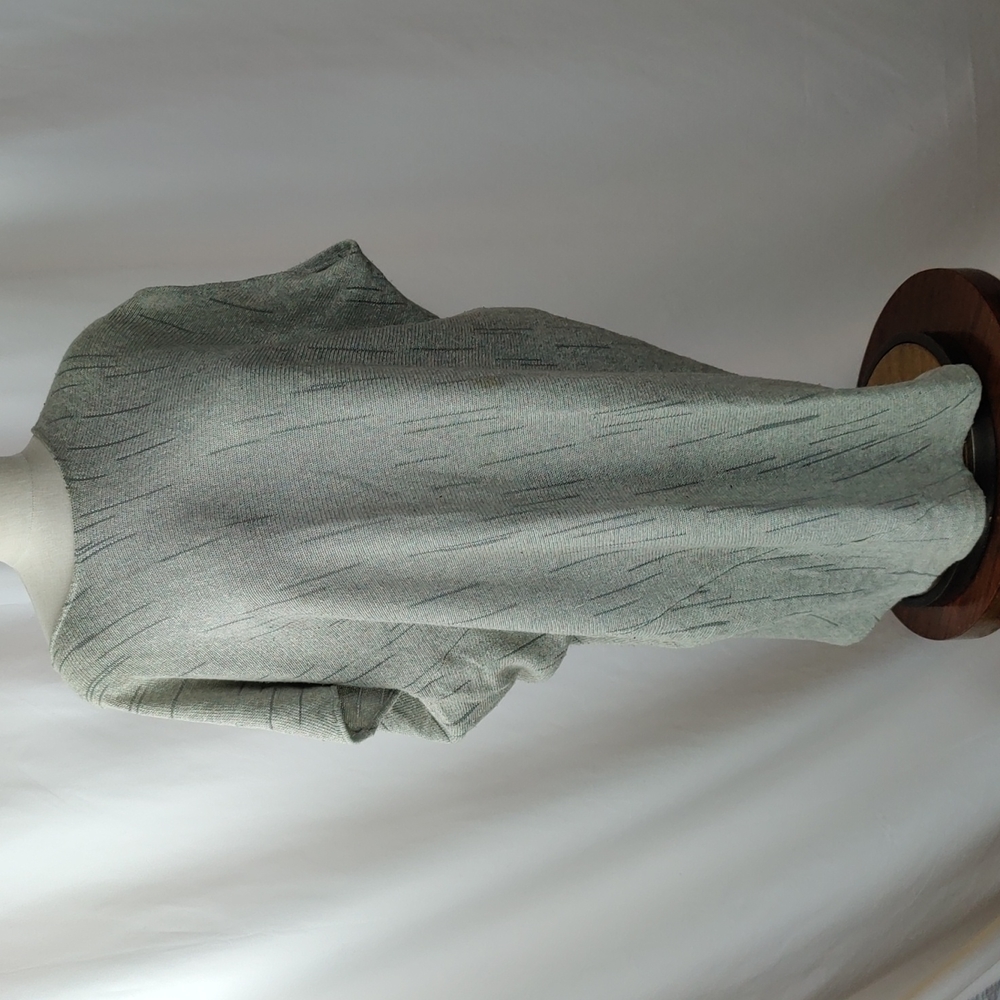 Vintage Linen Blend Asymmetrical Knit Dress